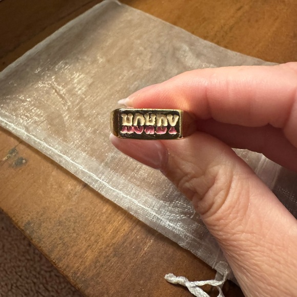 Jewelry - Gold HOWDY ring